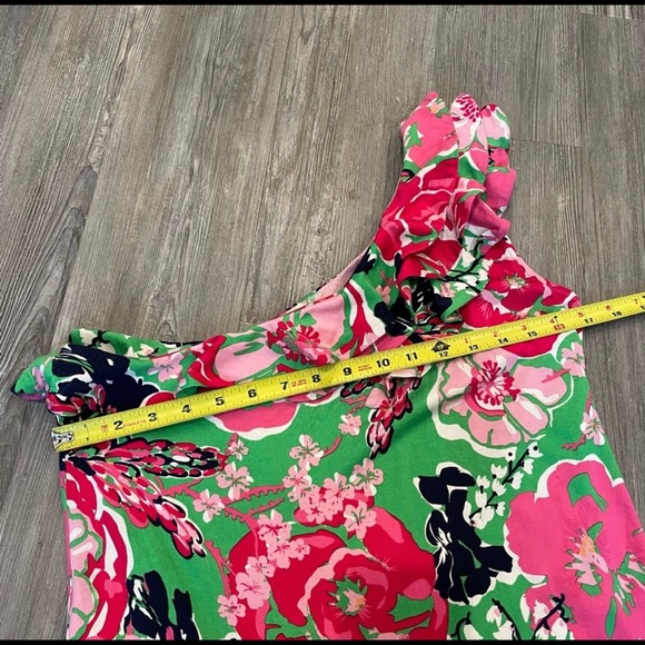 Lilly Pulitzer Whinnie Emerald Floral Dress. - Picture 3 of 4